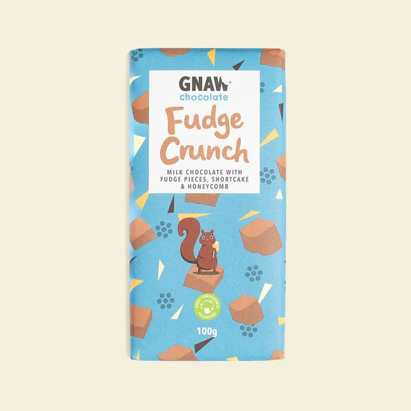Fudge Crunch Milk Chocolate Bar - GNAW