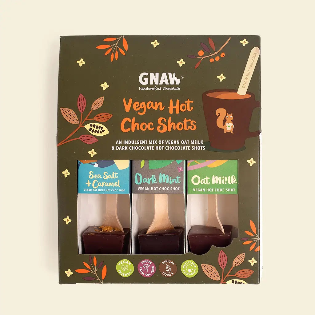 Vegan Hot Chocolate Gift Set Vegan Hot Choc Spoons GNAW