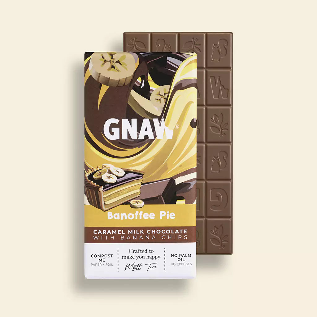 Banoffee Pie Milk Chocolate Bar - Luxury Chocolate 80g – GNAW
