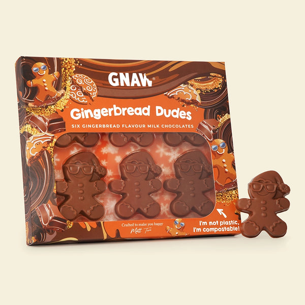 Gingerbread Dudes - Christmas Gingerbread Novelty Chocolate