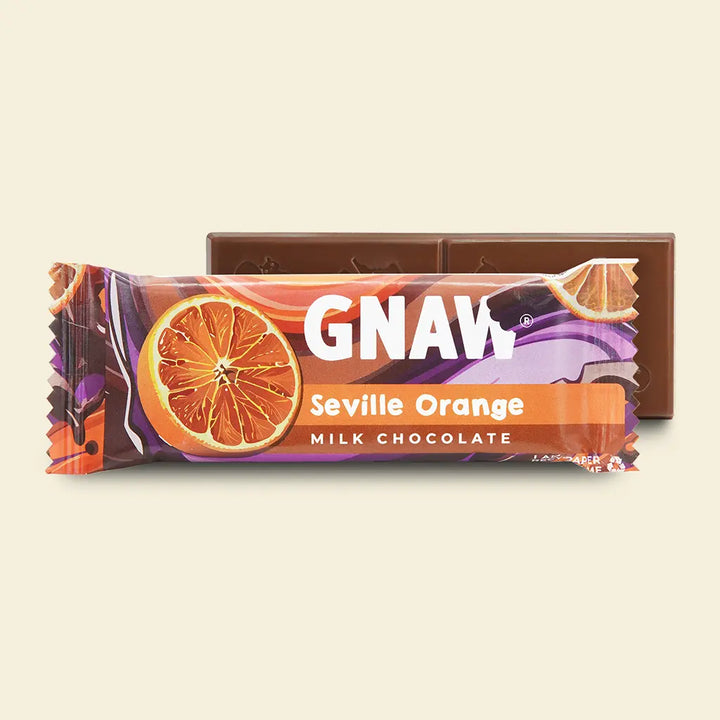 GNAW Chocolate Seville Orange Milk Chocolate Snack Bar