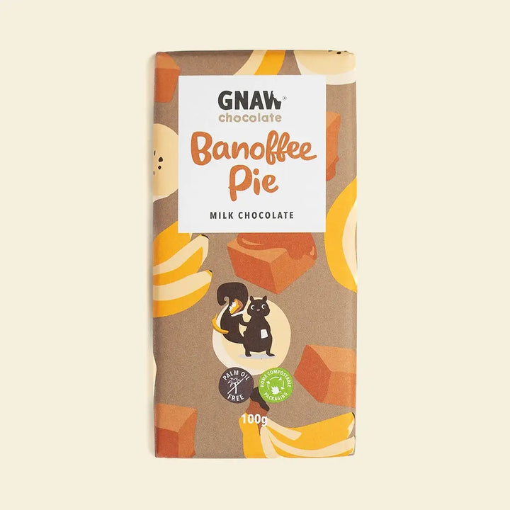 Banoffee Pie Milk Chocolate Bar - GNAW