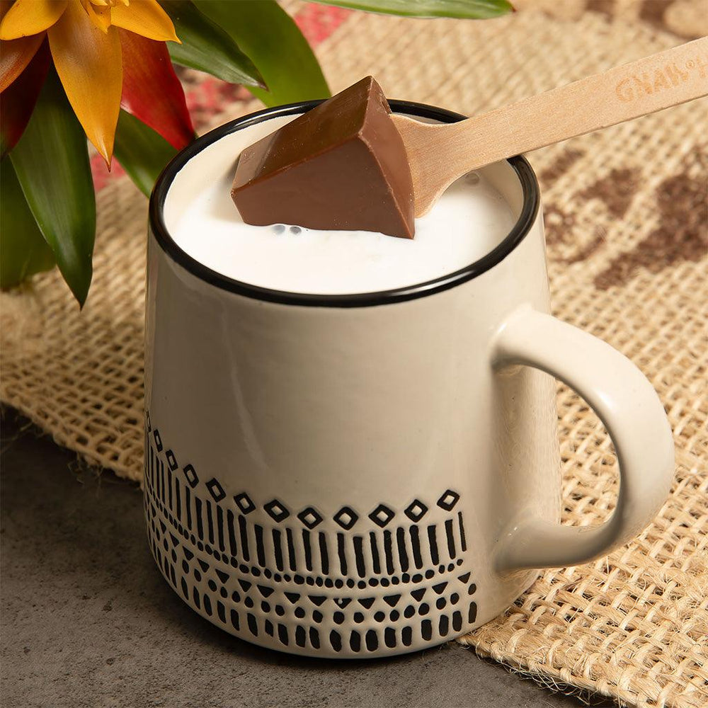 Caramel Hot Chocolate Stirrer With Marshmallows