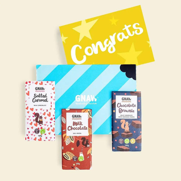 'Congrats' Letterbox Chocolates - GNAW