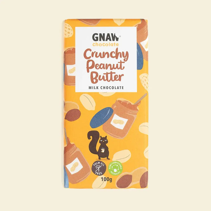 Crunchy Peanut Butter Milk Chocolate Bar - GNAW