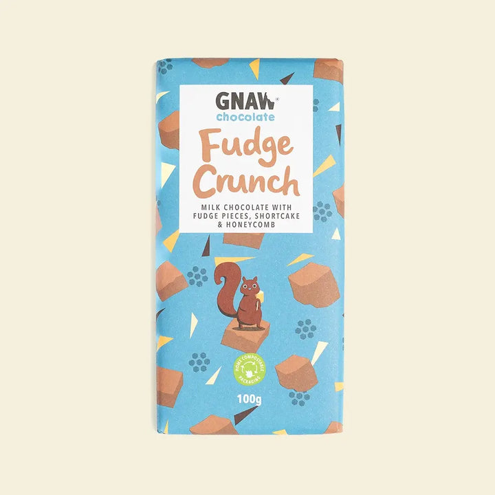 Fudge Crunch Milk Chocolate Bar - GNAW