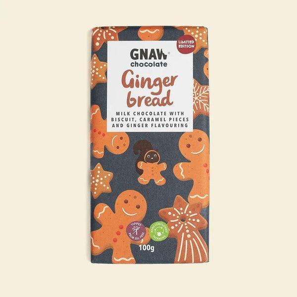 Gingerbread Milk Chocolate Bar - GNAW