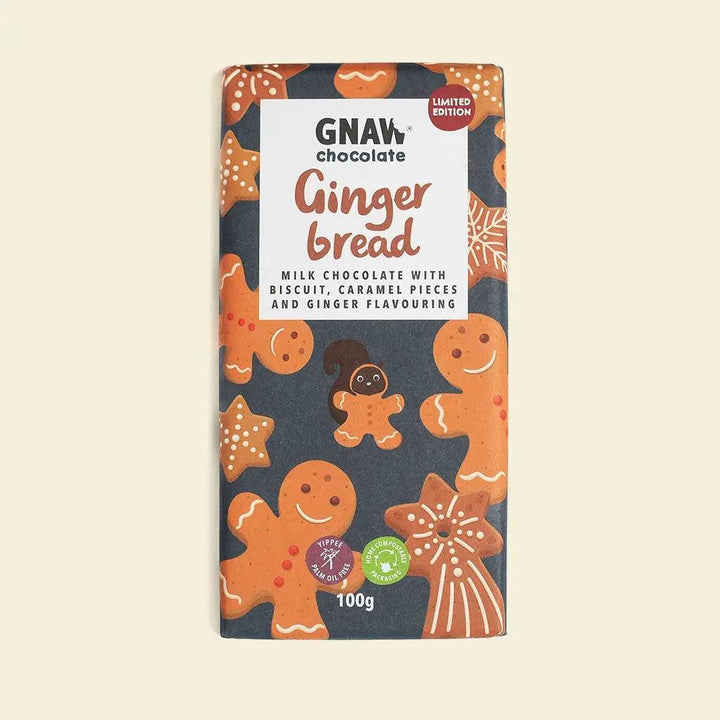 Gingerbread Milk Chocolate Bar - GNAW