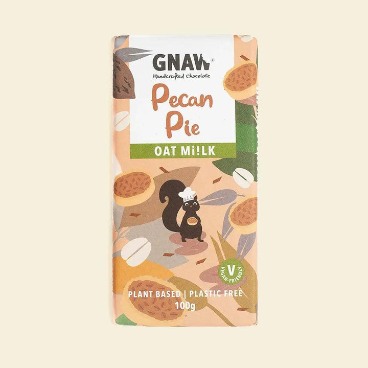Pecan Pie Oat Mi!lk Chocolate Bar - Vegan Friendly - GNAW