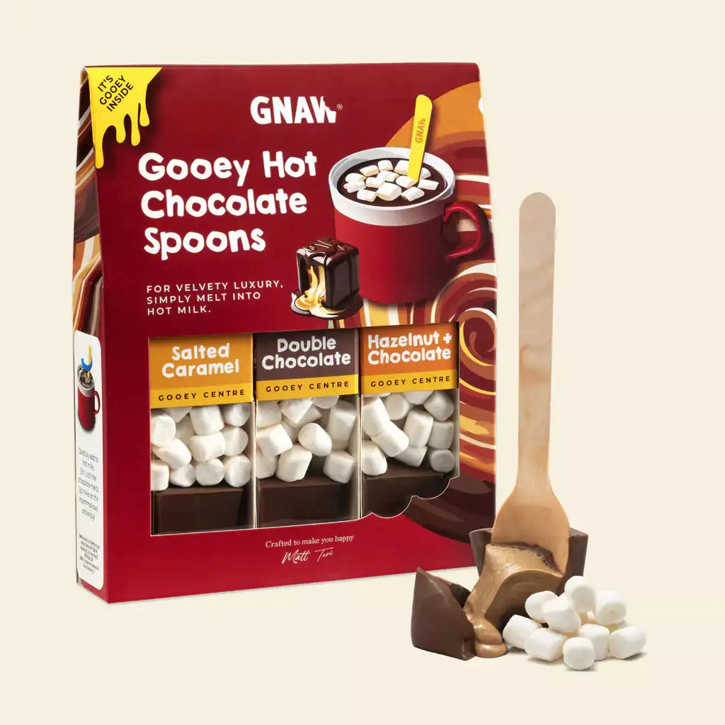 Gooey Classic Hot Chocolate Spoon Gift Set (3 Spoons) – GNAW Chocolate