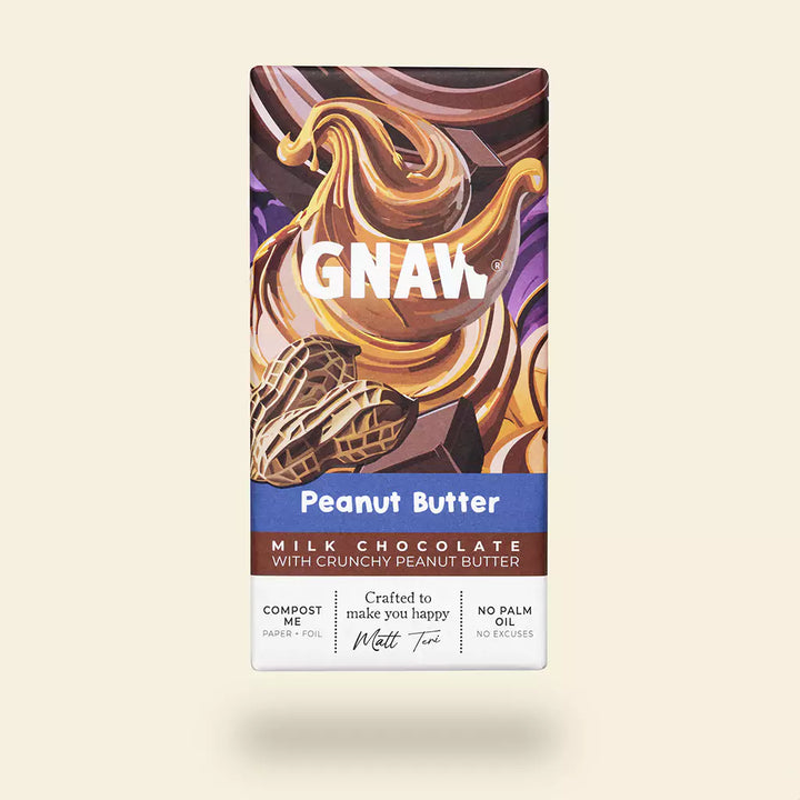 GNAW Peanut Butter Milk Chocolate Bar Hero Image Secondary