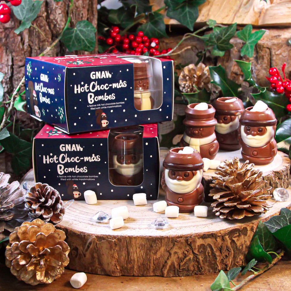Christmas Santa Hot Chocolate Bombs with Marshmallows