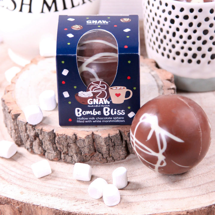 Milk Hot Chocolate Bomb with Marshmallows GNAW
