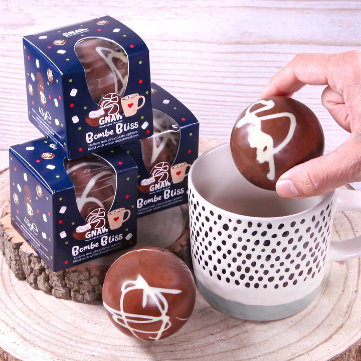 Milk Hot Chocolate Bomb with Marshmallows GNAW